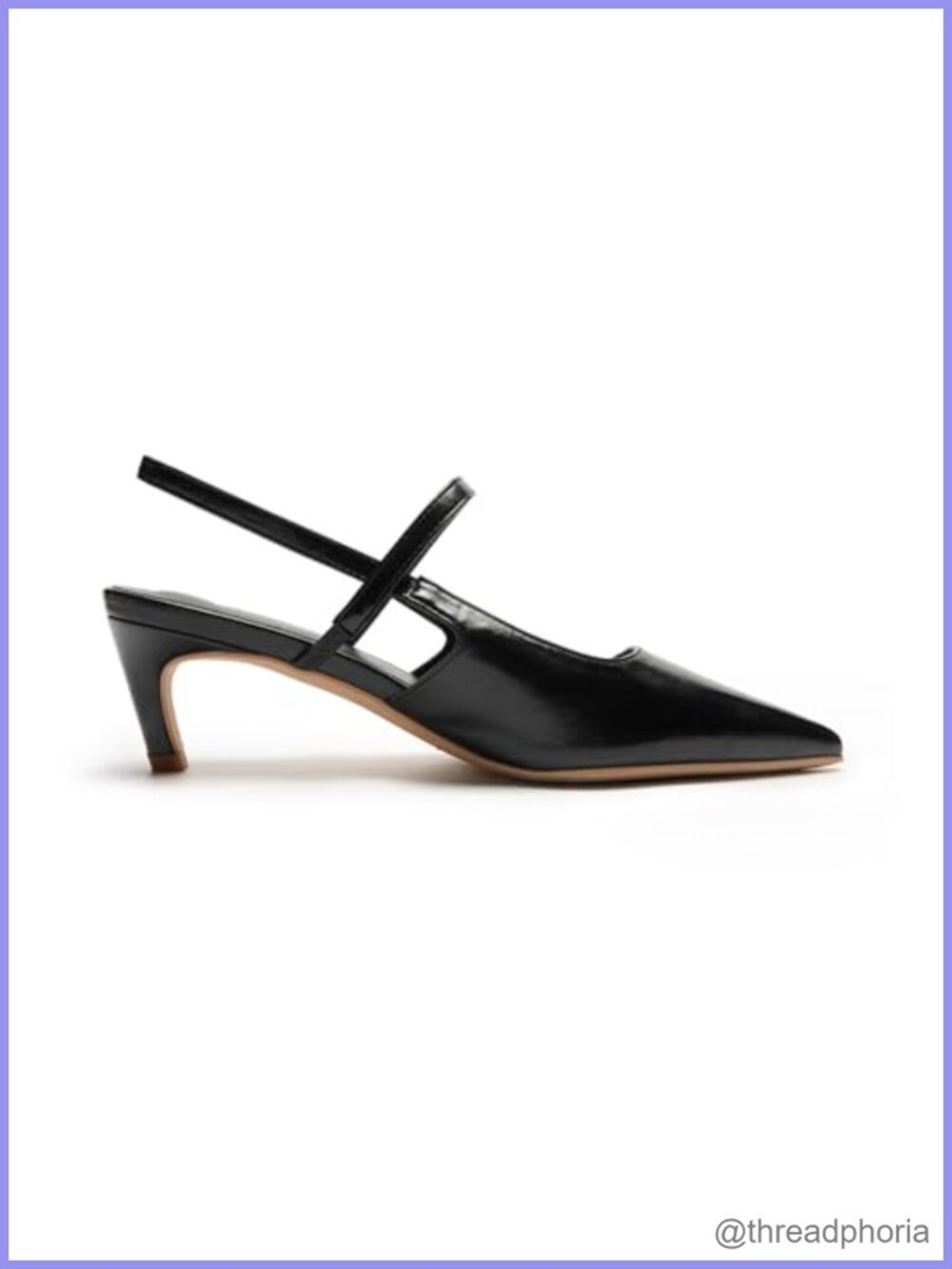 Pointed Toe Kitten Heels Slingback 2.5'' Low Heel Pumps Formal